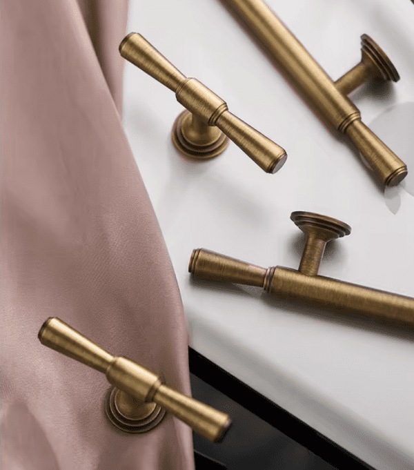 Luca Antique Brass cabinets
